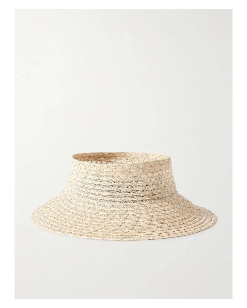 Eugenia Kim Kayla Sonnenhut Aus Einer Metallic-hanfmischung Mit Cut-out - Neutral Neutral