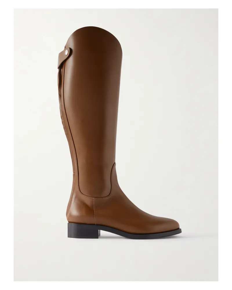 aeyde Hector Kniehohe Stiefel Aus Leder - Braun Braun
