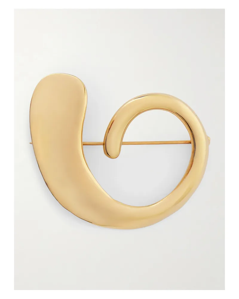 AGMES Marta Brosche Aus Recyceltem Gold-vermeil Gold