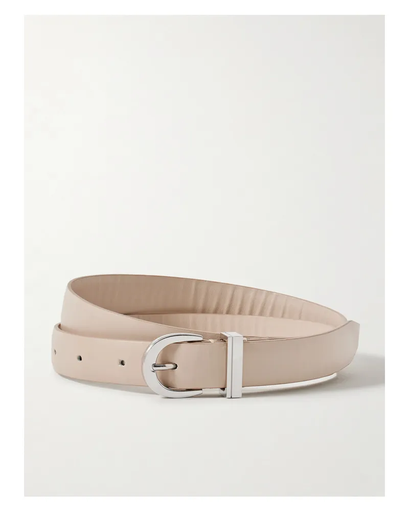 KHAITE Luna Leather Belt - Neutrals Neutrals
