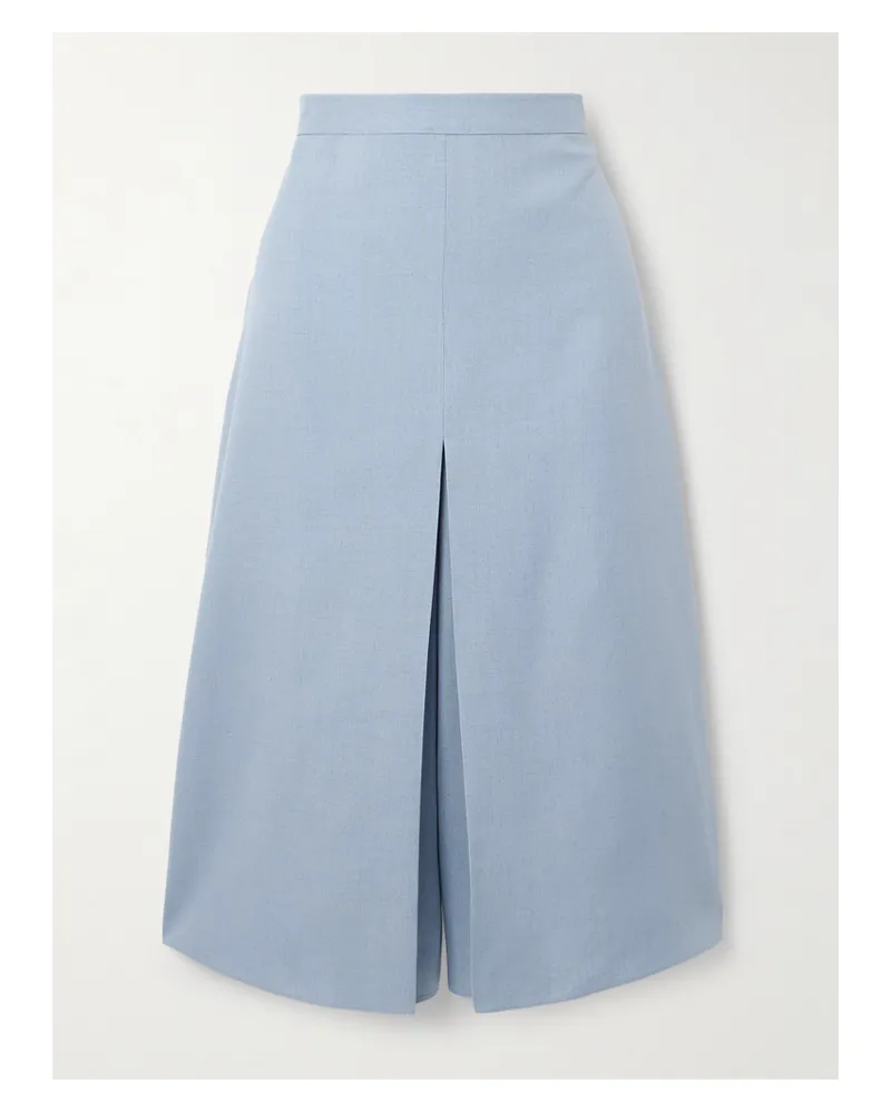 Valentino Garavani Mehrlagige Hose Mit Weitem Bein Aus Canvas - Blau Blau