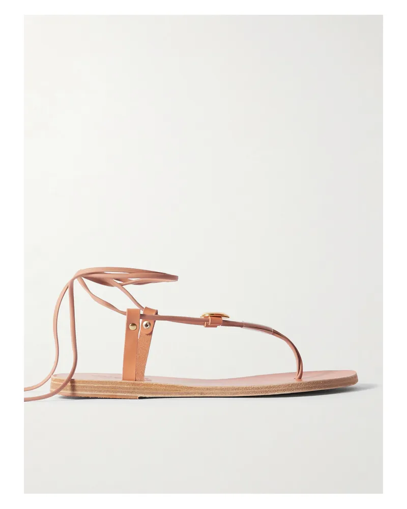 Ancient Greek Sandals Persephone Sandalen Aus Leder Mit Verzierung - Neutral Neutral