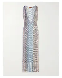 Missoni Mare Strandkleid aus Häkelstrick in Metallic-optik Mehrfarbig