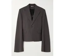 Blazer Aus Woll-twill - Braun