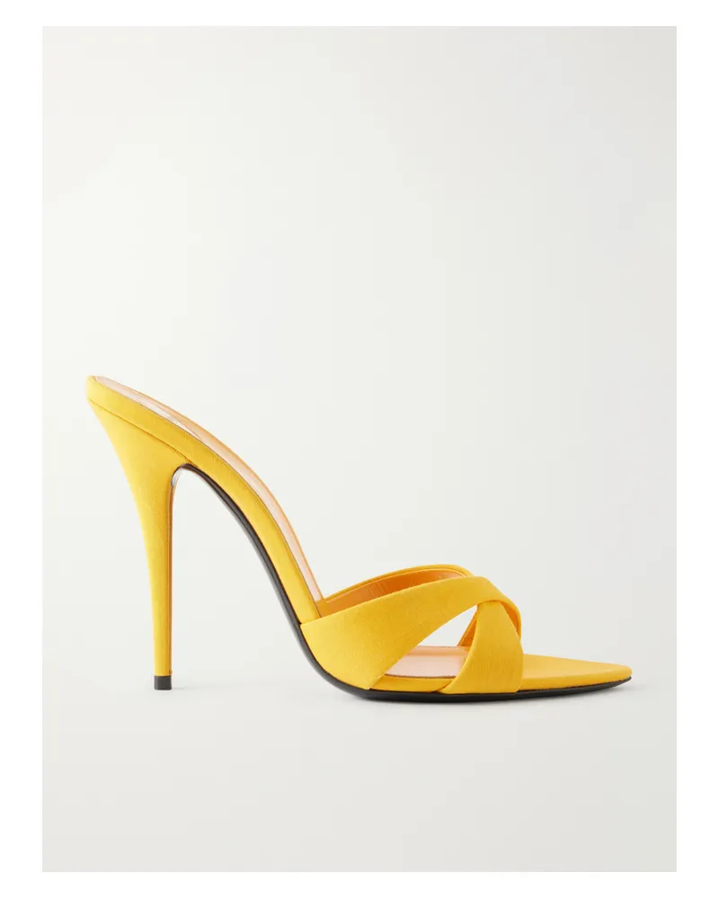 Saint Laurent Kirat 110 Cady Sandals - Yellow Yellow