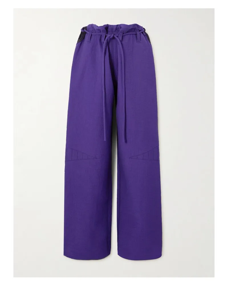 Tory Burch Hose Aus Einer Baumwollmischung - Lila Lila