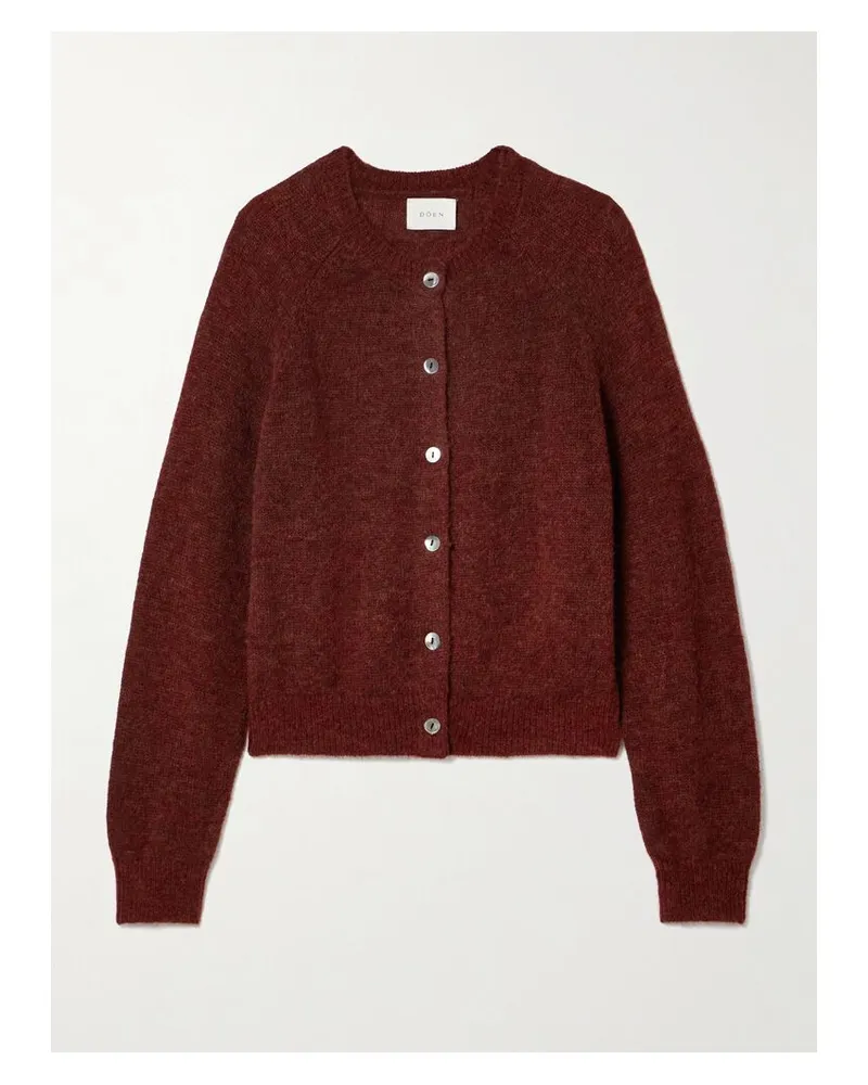 DÔEN Petra Cardigan Aus Strick - Burgunder Burgunder