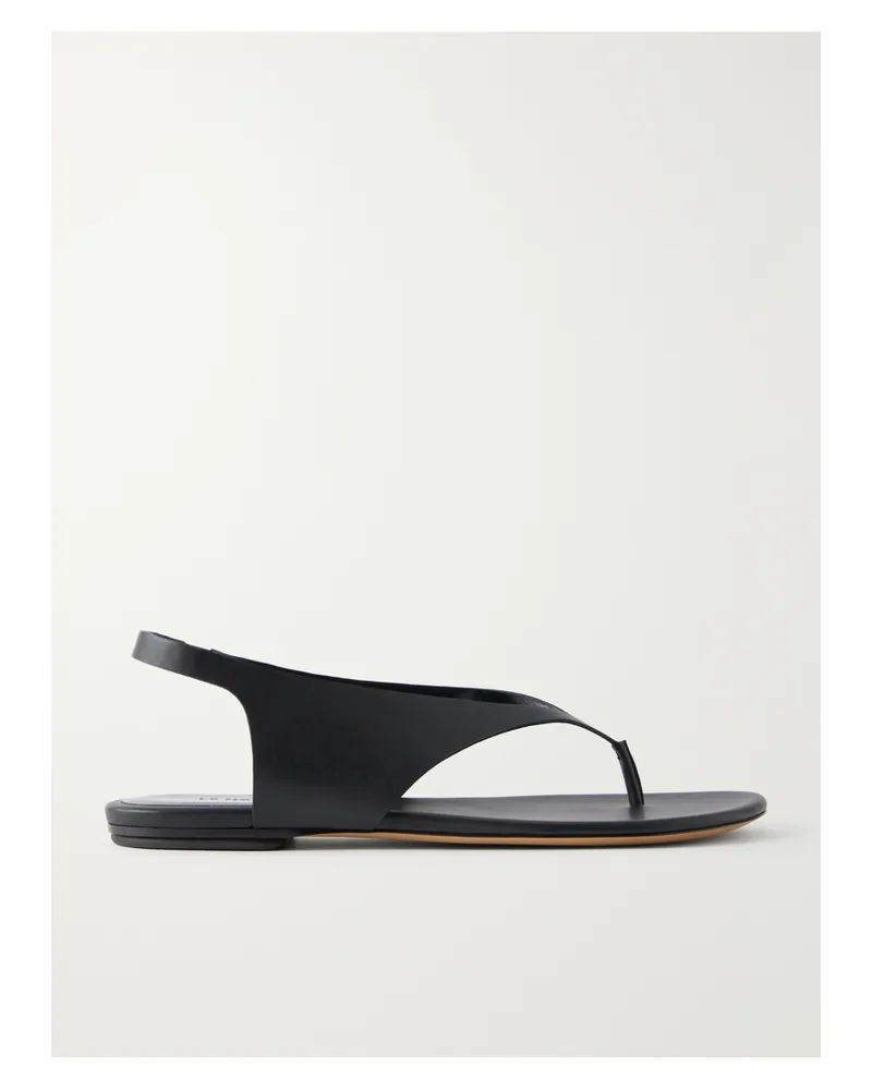 Le Monde Béryl Langley Leather Sandals - Black Black