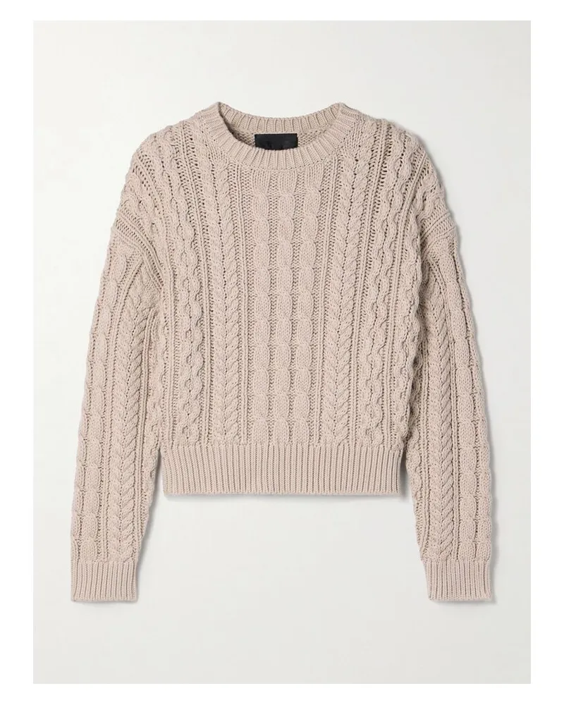 Nili Lotan Rory Zopfstrickpullover Aus Baumwolle - Neutral Neutral