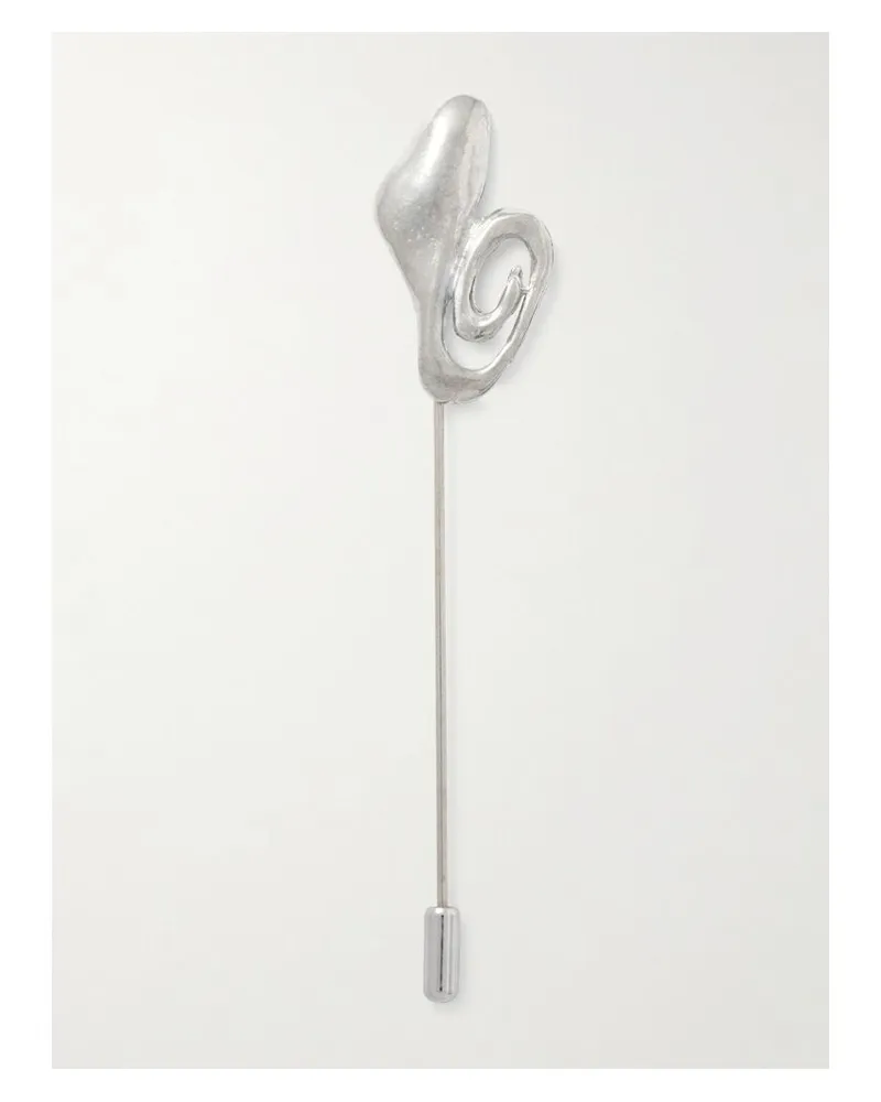 Gigi Burris Rhodinierte Brosche - Silber Silber