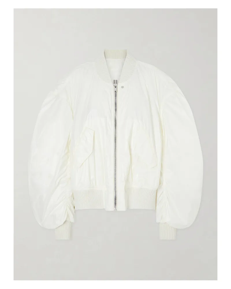 Rick Owens Shell Bomber Jacket - Neutrals Neutrals