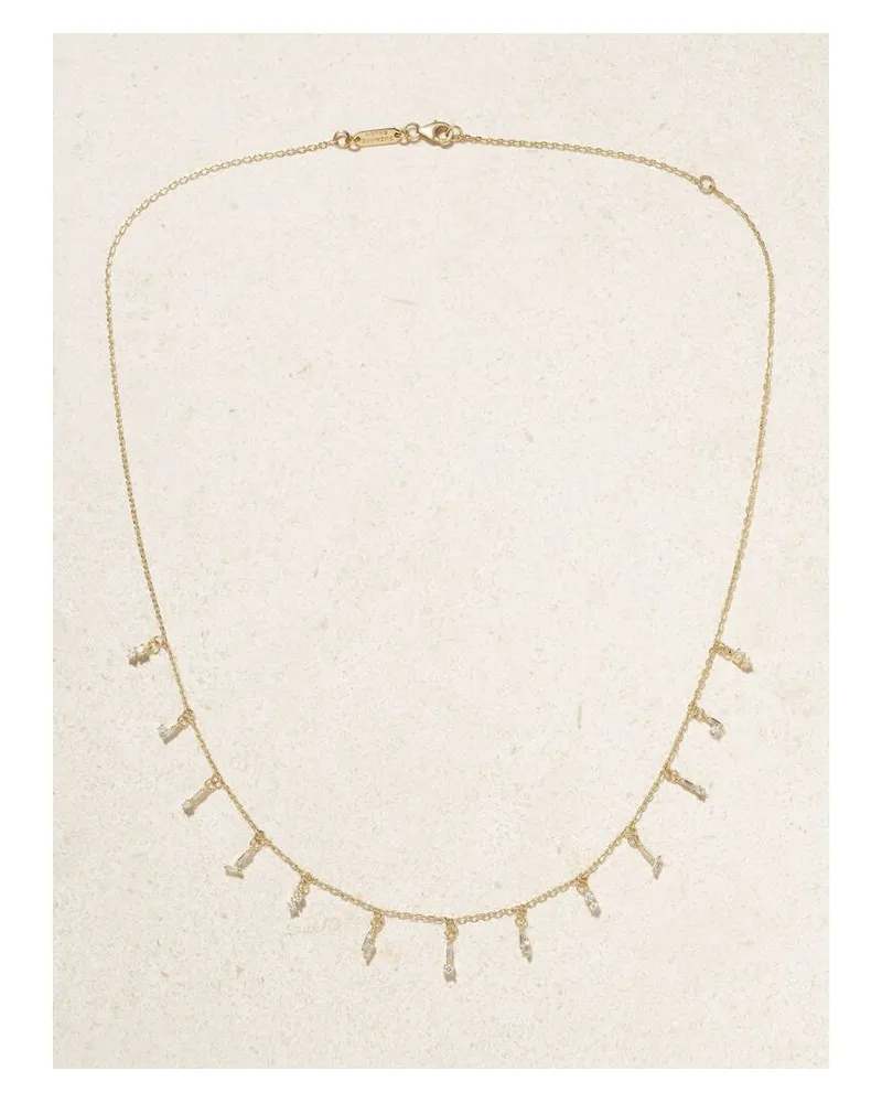 Suzanne Kalan Kette Aus 18 Karat Gold Mit Diamanten Gold