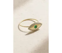 Medium Evil Eye Ring aus 18 Karat