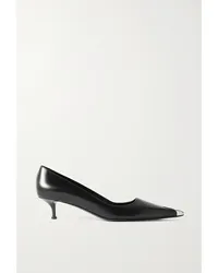 Alexander McQueen Punk Pumps aus Leder mit Verzierung Schwarz