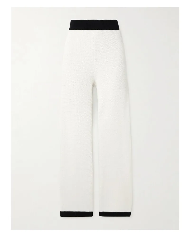 DESTREE Eileen Hose Mit Geradem Bein Aus Baumwolle - Weiß Weiß