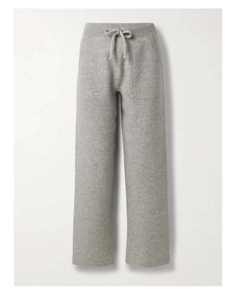 Aimé Leon Dore Cashmere-blend Jersey Track Pants - Gray Gray