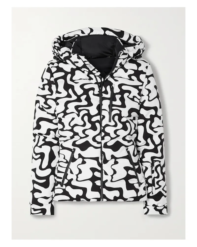 Aztech Mountain Ed Curtis Nuke Skijacke Mit Print, Daunenfüllung Und Kapuze - Weiß Weiß