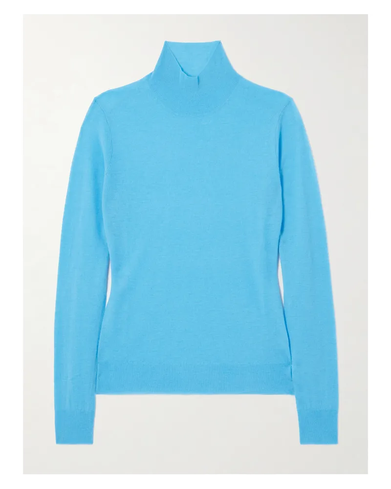 Joseph Stehkragenpullover aus Kaschmir Blau