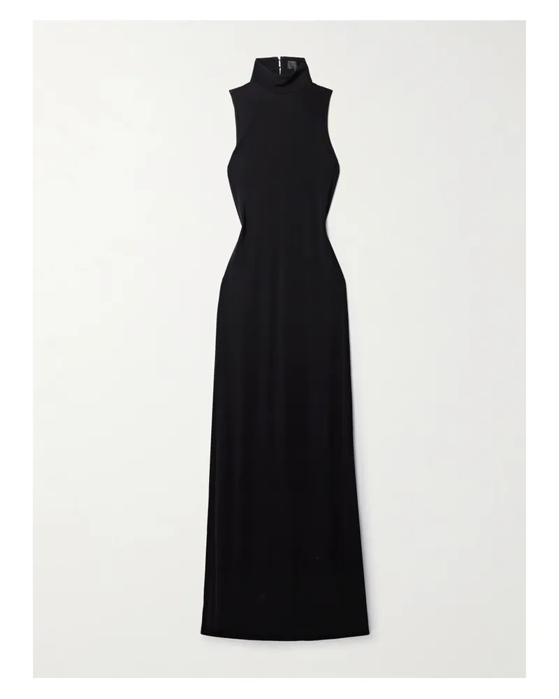 Nili Lotan Reid Rückenfreies Minikleid Aus Stretch-jersey - Schwarz Schwarz