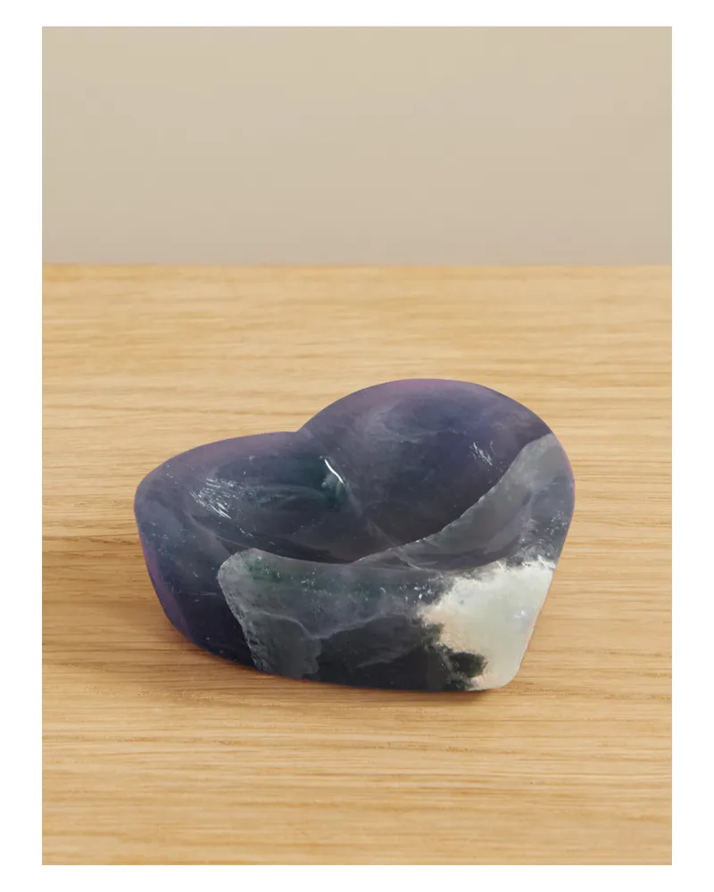 JIA JIA Heart Kleine Schale Aus Fluorit - Blau Blau