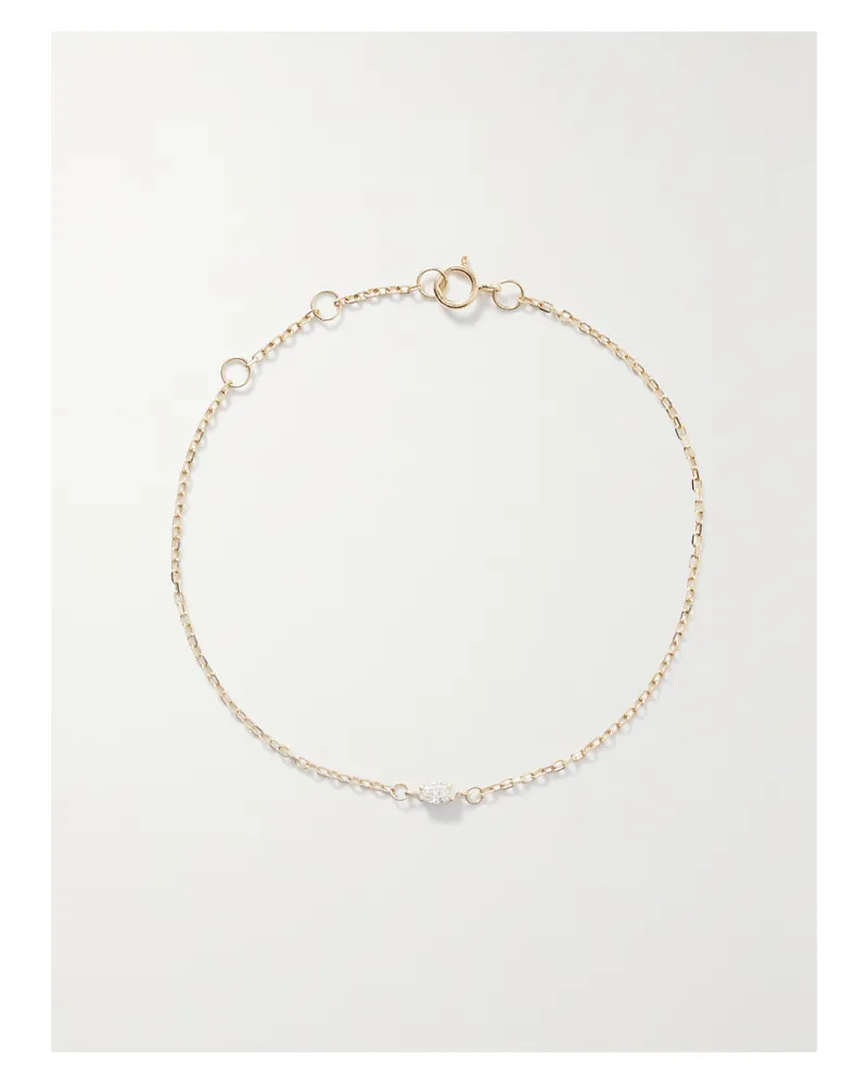 Stone & Strand Armband Aus 14 Karat Gold Mit Synthetischem Diamant Gold