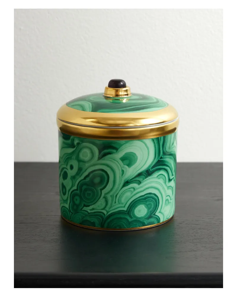 L’OBJET Malachite Duftkerze, 350 g - Grün Grün