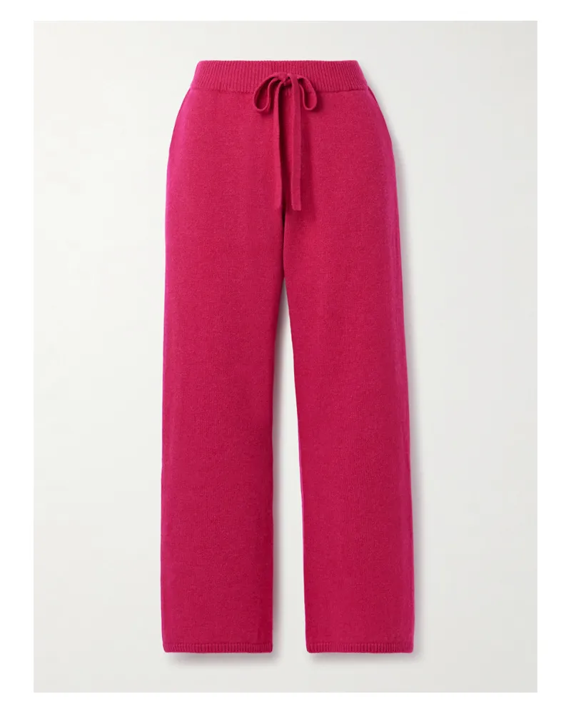 The Elder Statesman Jogginghose Mit Weitem Bein Aus Kaschmir - Pink Pink