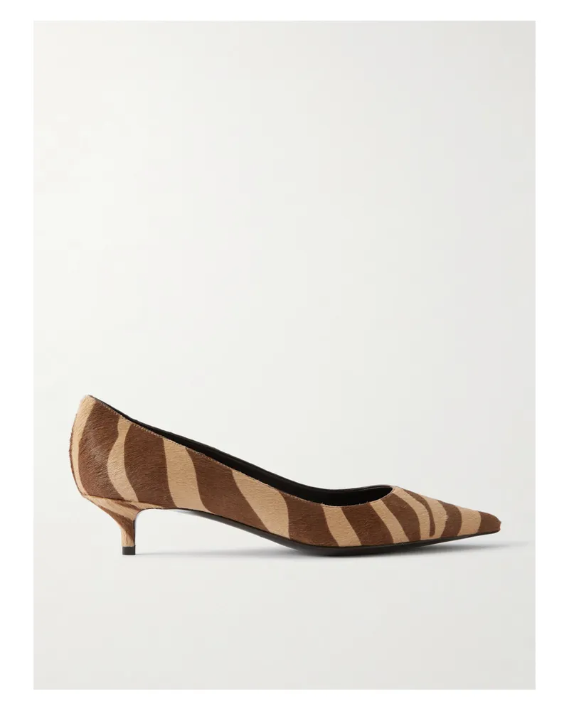 Jimmy Choo Amelia 30 Pumps Aus Kalbshaar Mit Zebraprint - Braun Braun