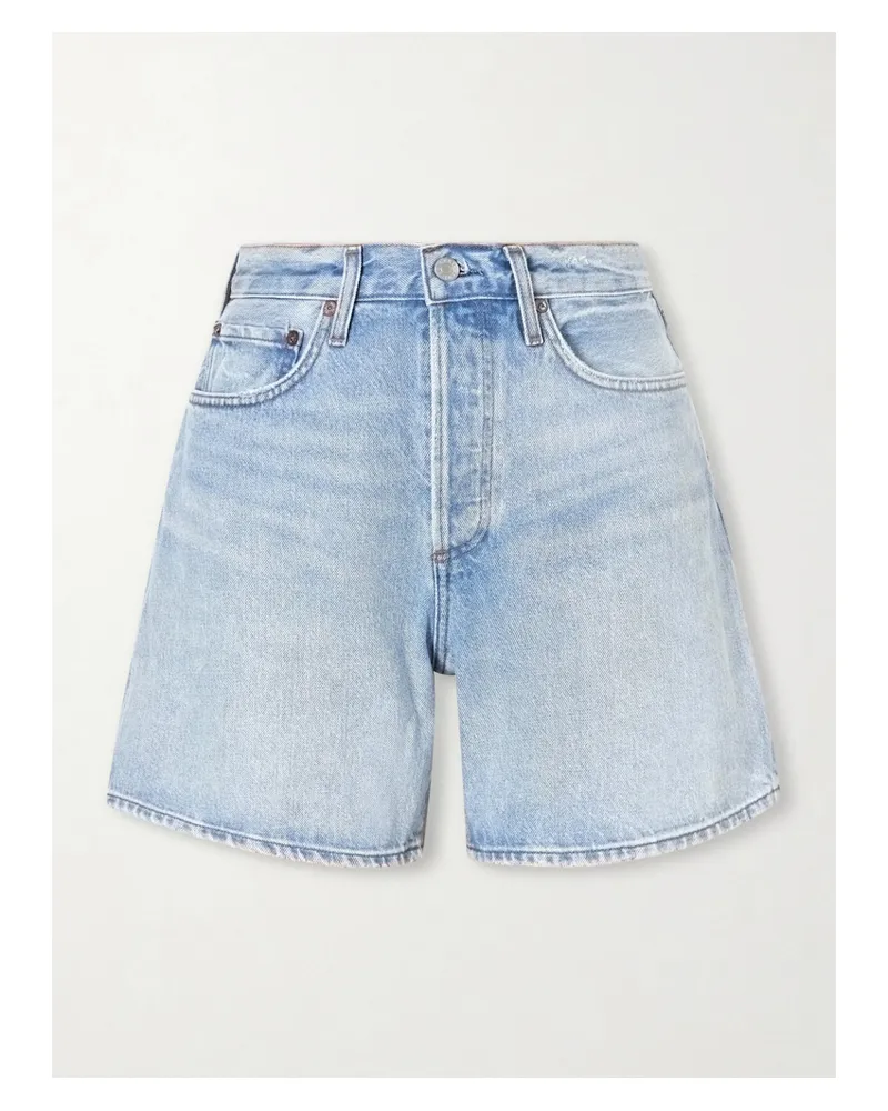 AGOLDE Dame Denim Shorts - Blue Blue