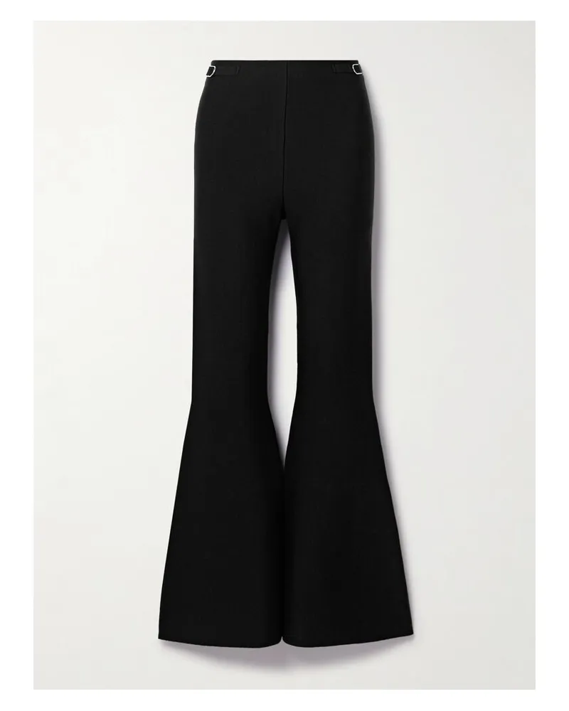 Gabriela Hearst Ayala Schlaghose Aus Einer Woll-kaschmirmischung Mit Verzierungen - Schwarz Schwarz