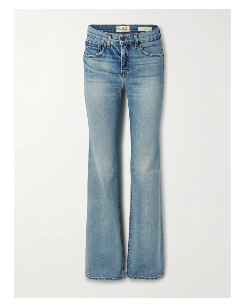 Nili Lotan Celia High-rise Straight-leg Jeans - Blue Blue