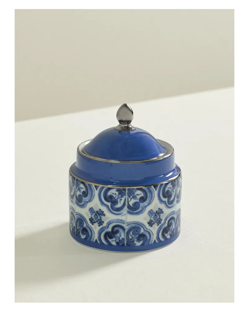 Dolce & Gabbana Schale Aus Bedrucktem Porzellan - Blau Blau