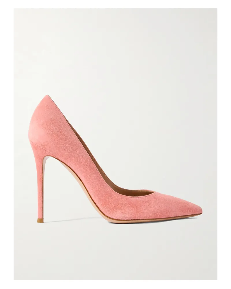 Gianvito Rossi 105 Pumps Aus Veloursleder - Pink Pink
