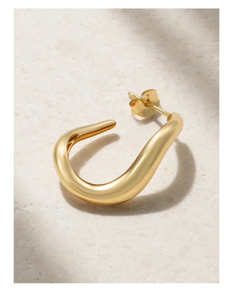 Kimaï Wavy Einzelne Creole Aus Recyceltem 18 Karat Gold Gold