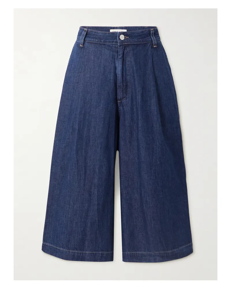 TWP Stefens Culottes Aus Denim Mit Bügelfalten - Blau Blau