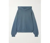 Hoodie Aus Jersey Aus Einer Biobaumwollmischung Mit Print - Blau
