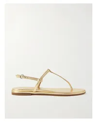 aeyde Nala Zehensandalen aus Metallic-leder Gold