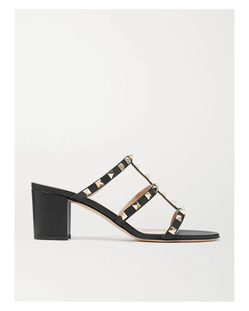 Valentino Garavani Rockstud 60 Mules Aus Leder - Schwarz Schwarz