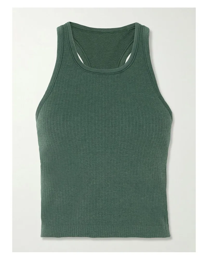 LULULEMON Ebb To Street B/c Verkürztes Tanktop Mit Racerback - Grün Grün