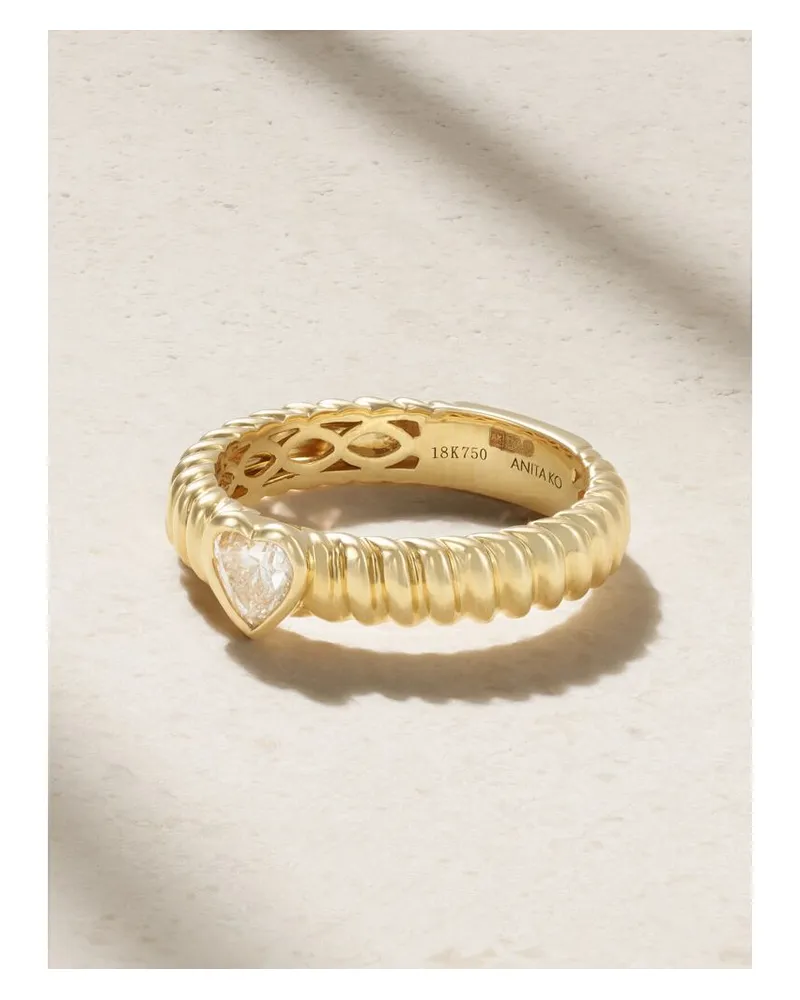 ANITA KO Zoe Ring Aus 18 Karat Gold Mit Diamant Gold