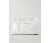 Le City Leather Tote Bag - White