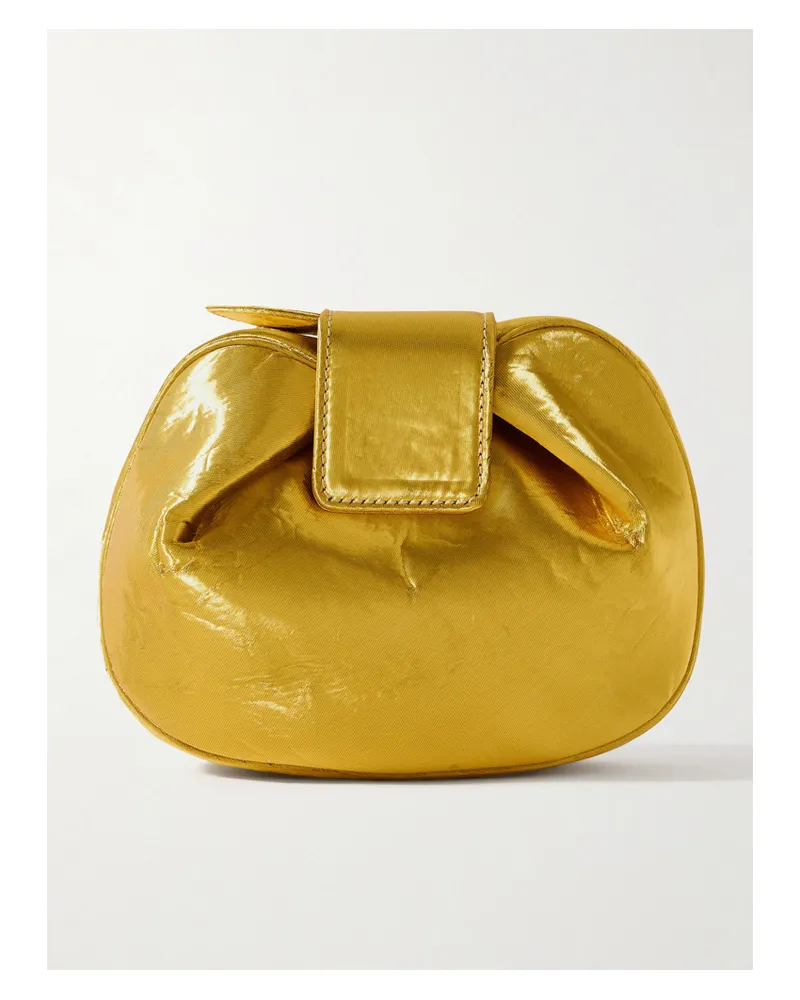 Gabriela Hearst Soft Demi Lamé Clutch - Gold Gold
