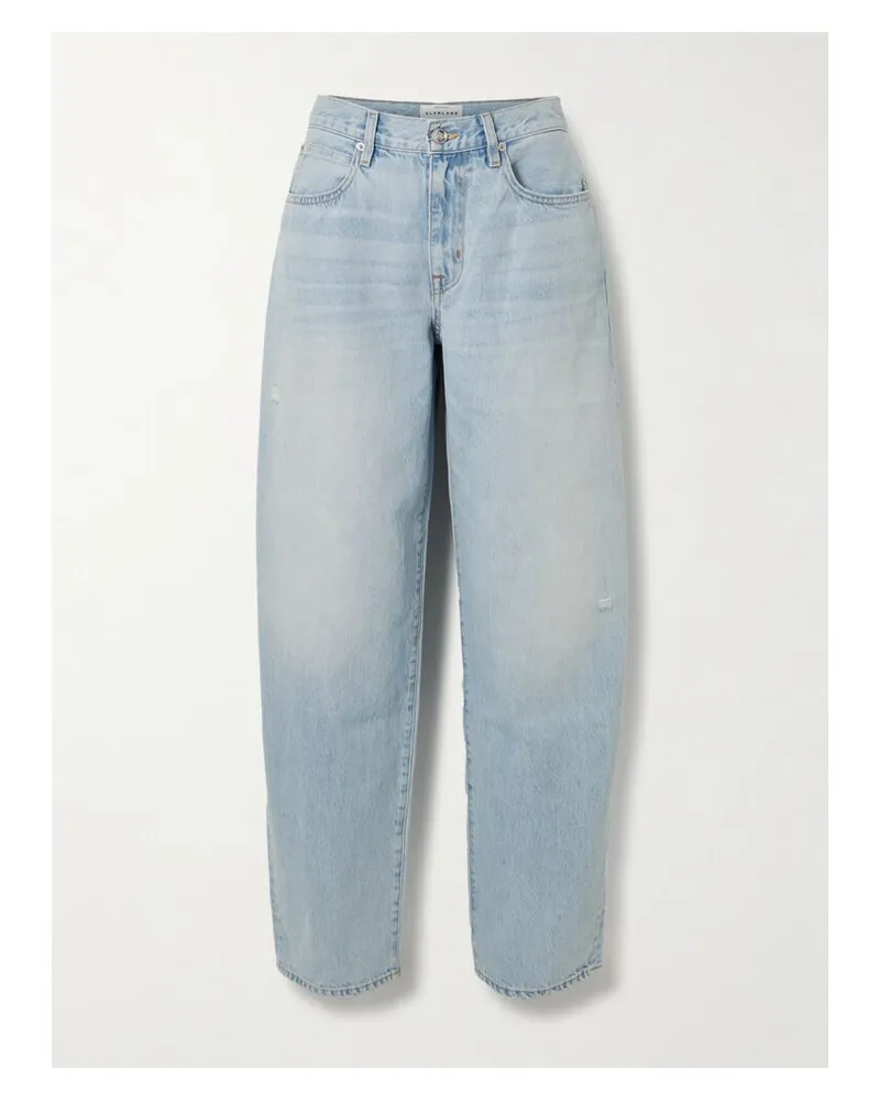 SLVRLAKE Ella Halbhohe Barrel-jeans - Blau Blau