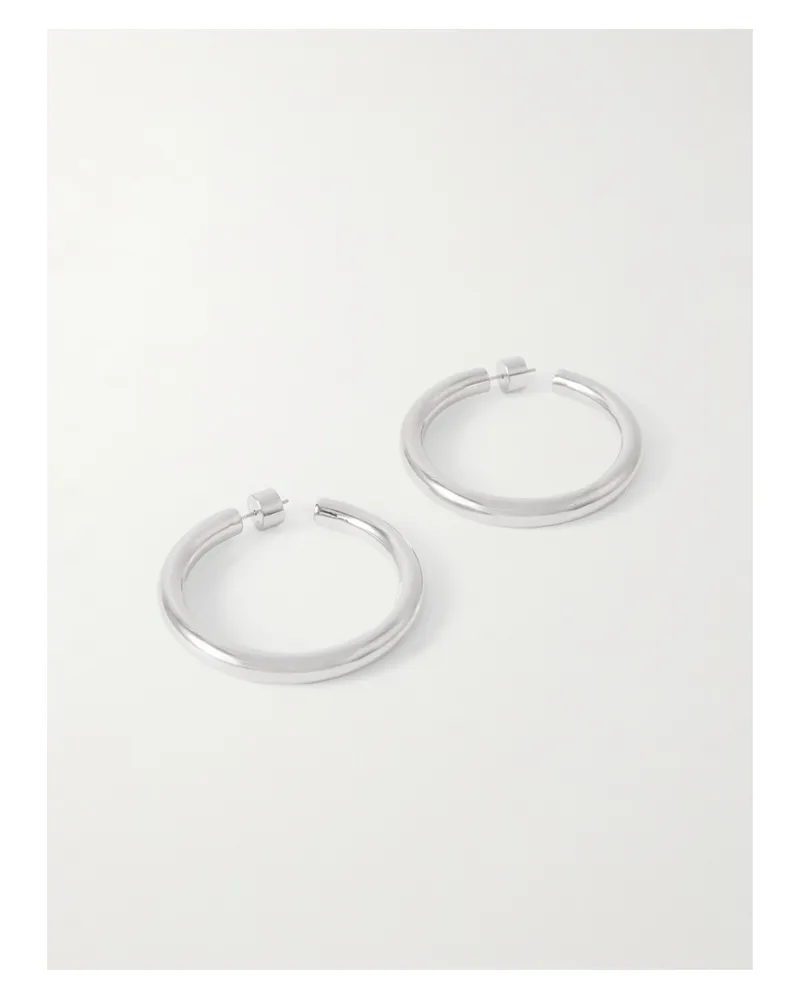 Jennifer Fisher Natasha Baby Silver-tone Hoop Earrings Silver
