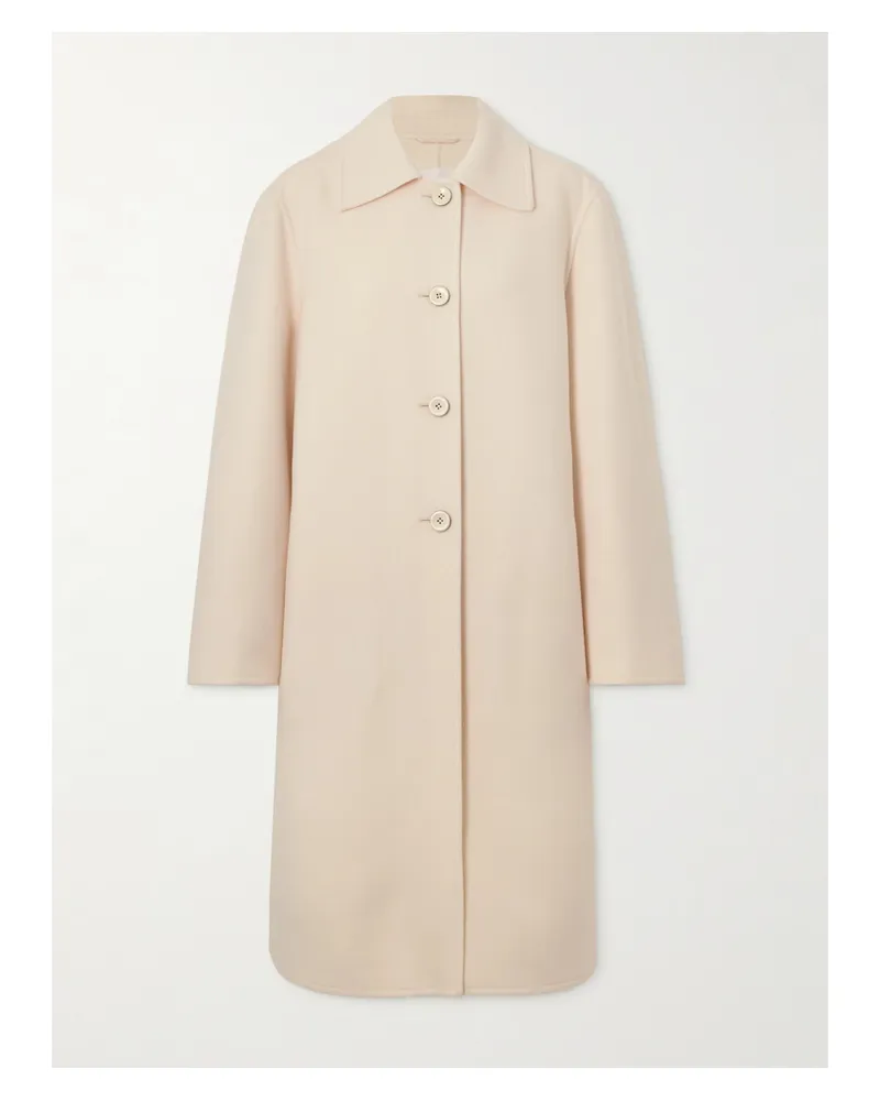 Jil Sander Mantel Aus Wollfilz - Creme Creme