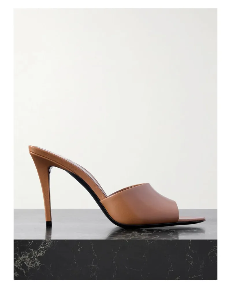 Saint Laurent Romy Mules Aus Leder - Braun Braun
