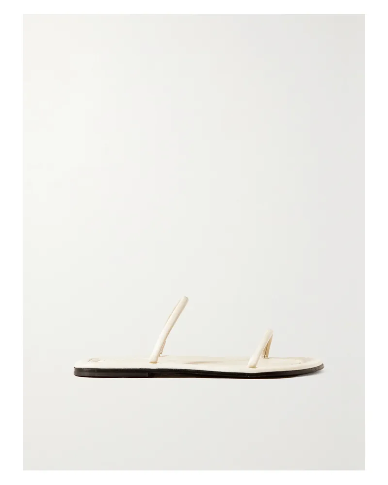 Totême Net Sustain City Sandalen Aus Leder - Creme Creme