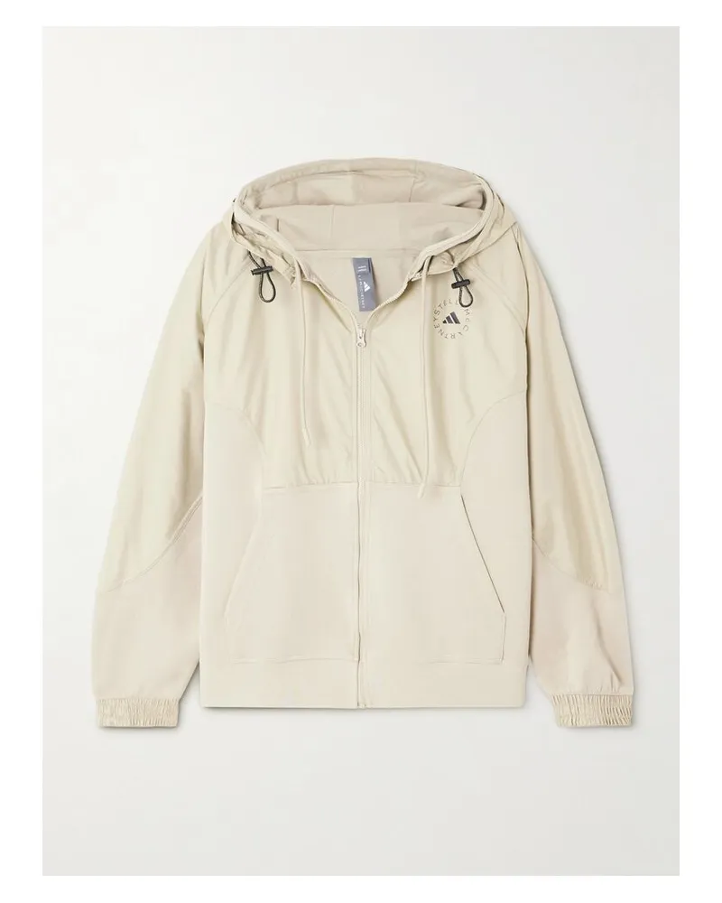 adidas Kapuzenjacke Aus Jersey Aus Einer Biobaumwollmischung Und Shell Mit Print - Neutral Neutral