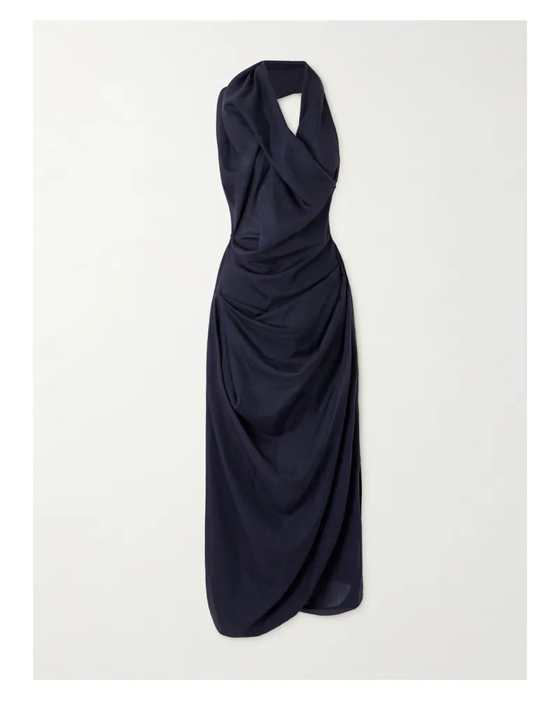 Vivienne Westwood Halter Galea Midikleid Aus Wolle - Blau Blau