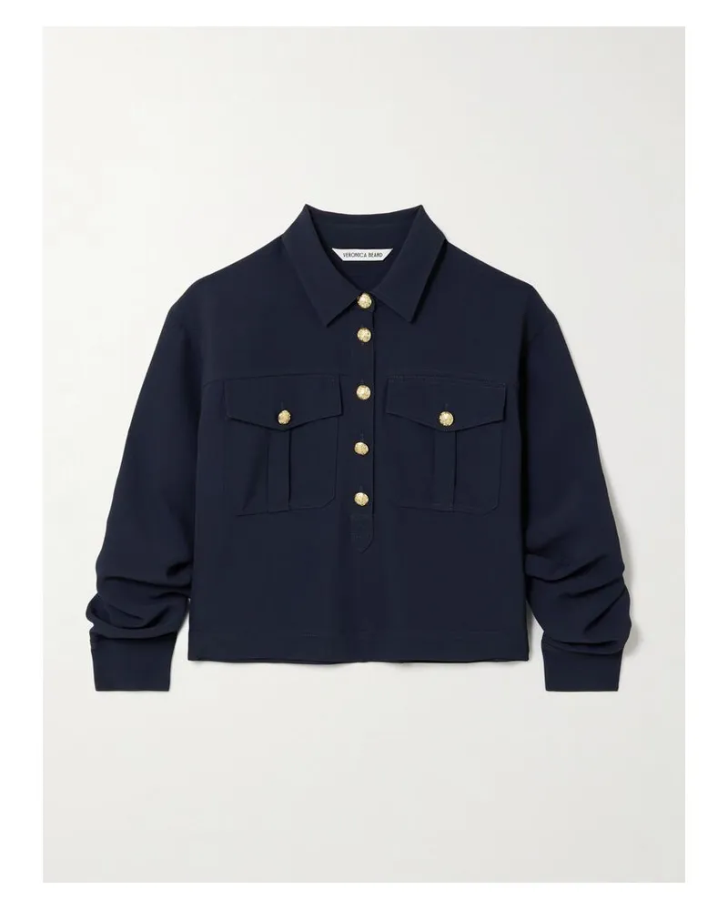 Veronica Beard Colvin Oberteil Aus Twill - Blau Blau